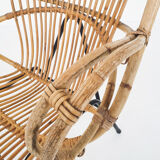 Rohe Noordwolde rattan lounge chair, The Netherlands 1950's