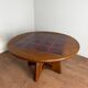 Height-adjustable table in oak and ceramic – Guillerme & Chambron, France