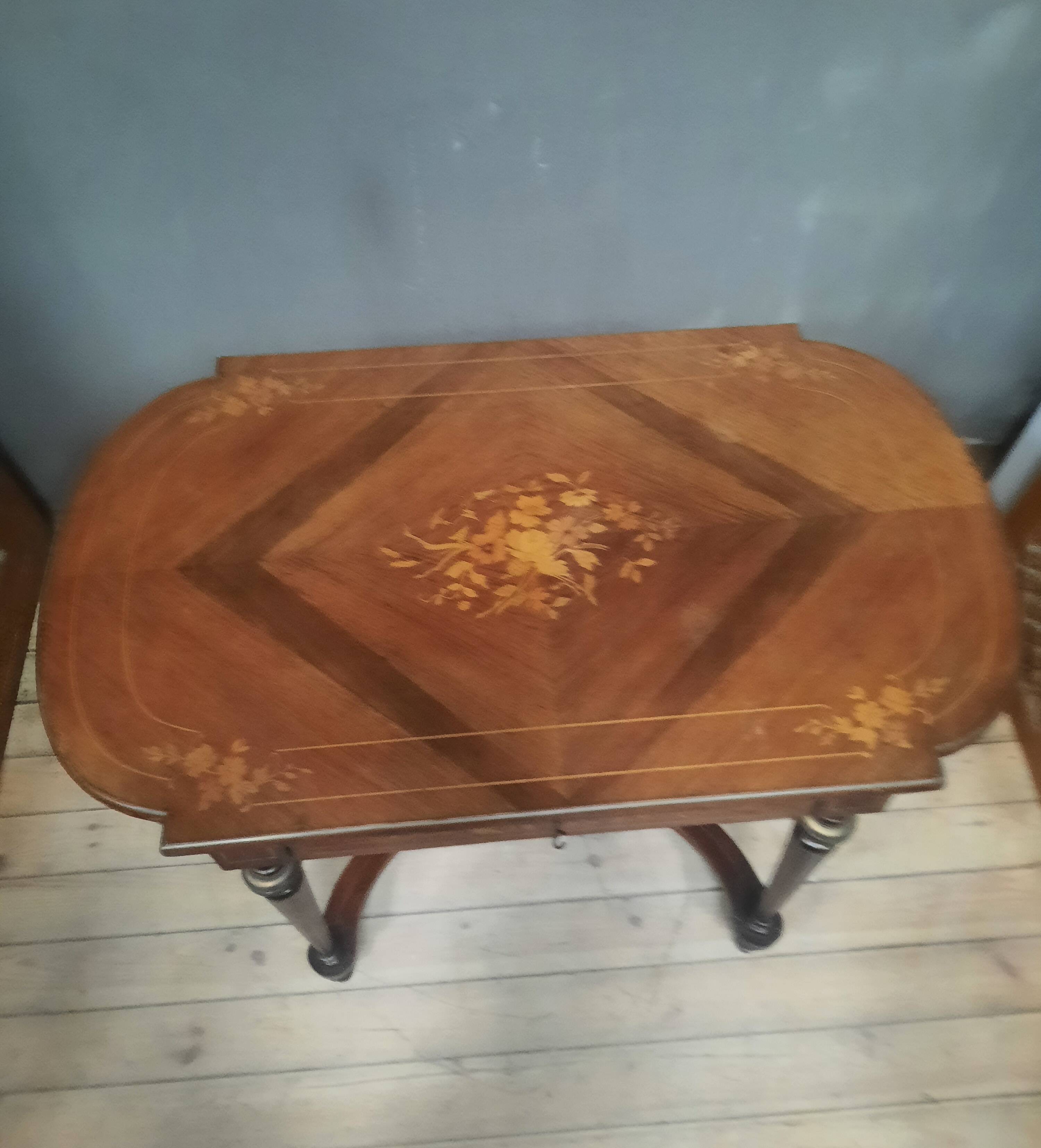 Napoleon III marquetry coffee table