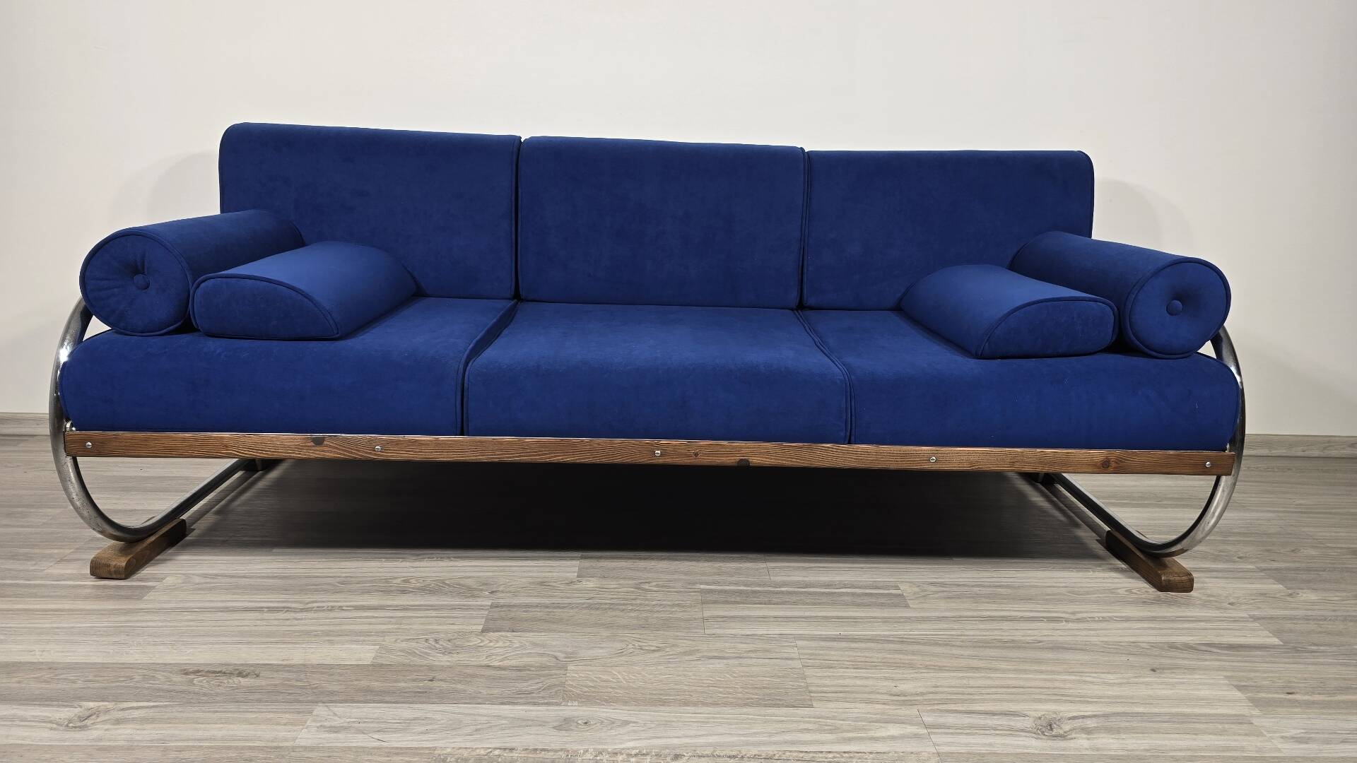 Bauhaus Chrome Sofa by Robert Slezak for Slezak Factories, 1930s