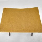 Mid-Century Stool with New Upholstery, Czechoslovakia, 1970's