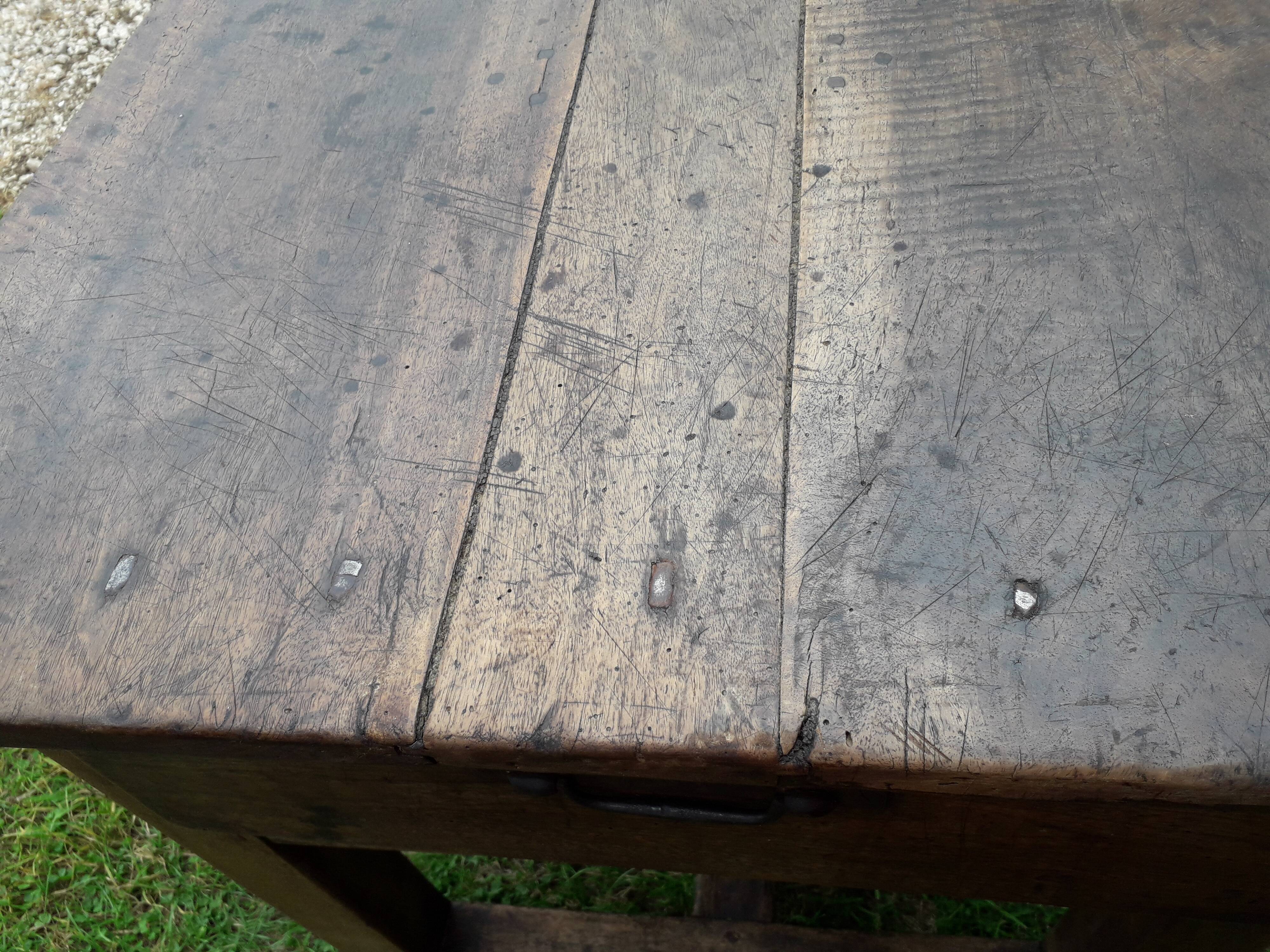 Walnut farmhouse table