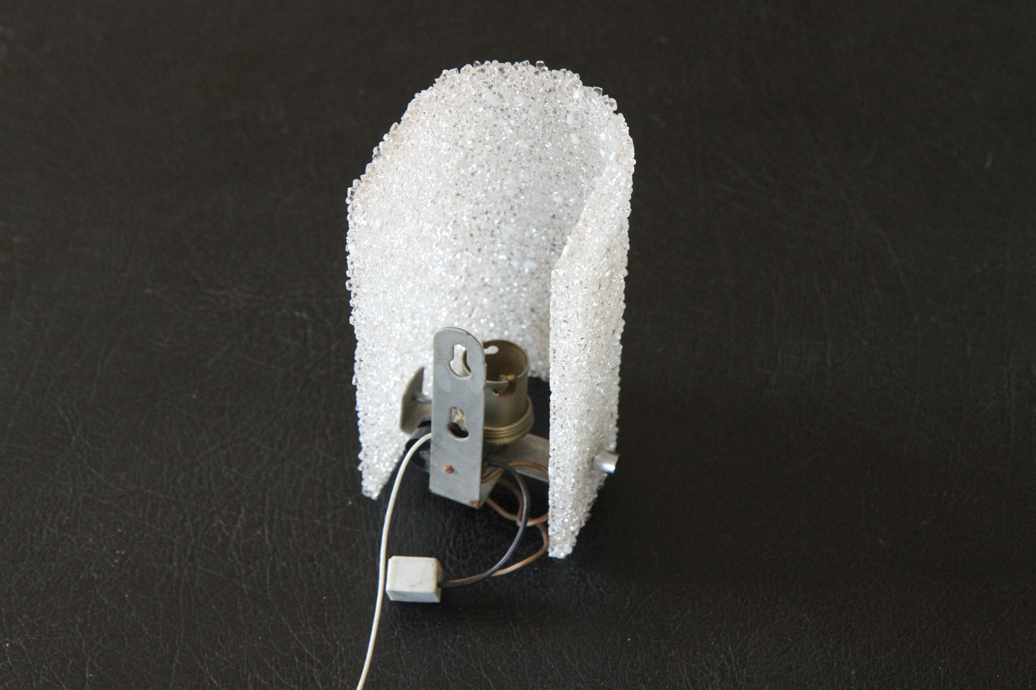 Vintage wall sconce in perspex from the 60s