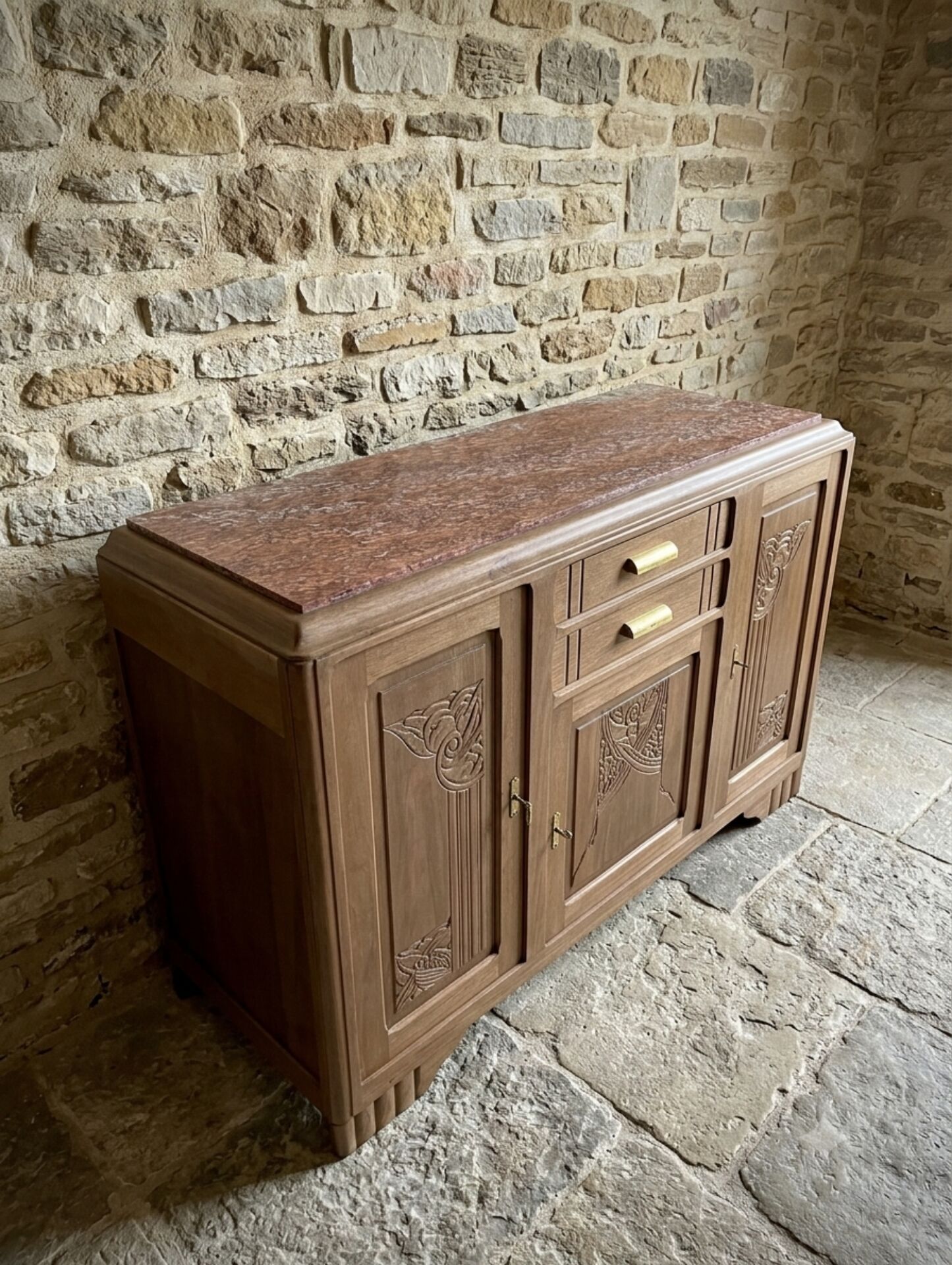 Art Deco walnut sideboard
