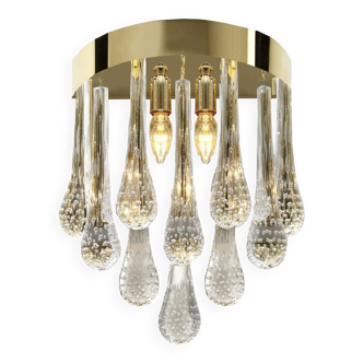 Belt “big drops” murano glass wall sconce