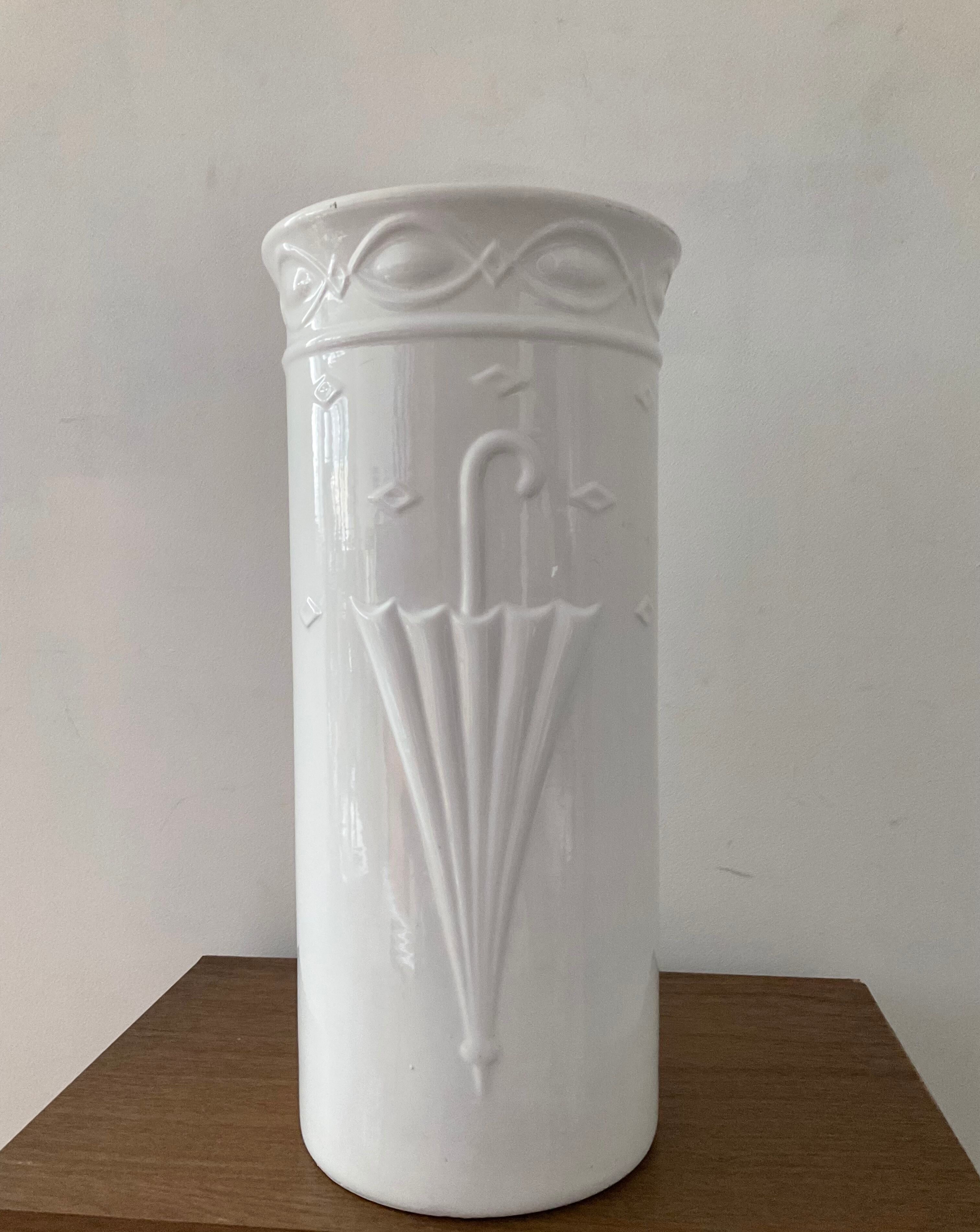 Umbrella holder Scheurich ceramic Germany 70s