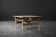 Vintage Mid-Century Scandinavian Modern Low Brown Oak Coffee Table