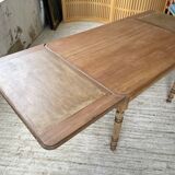 Walnut farmhouse table + extensions