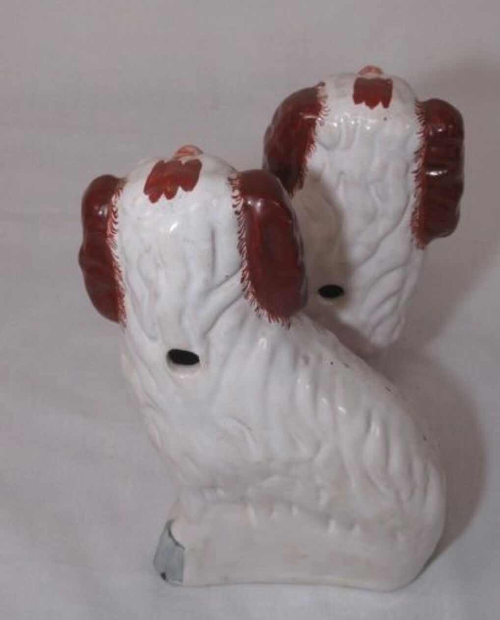 Paire de chiens faience - staffordshire