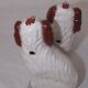 Paire de chiens faience - staffordshire
