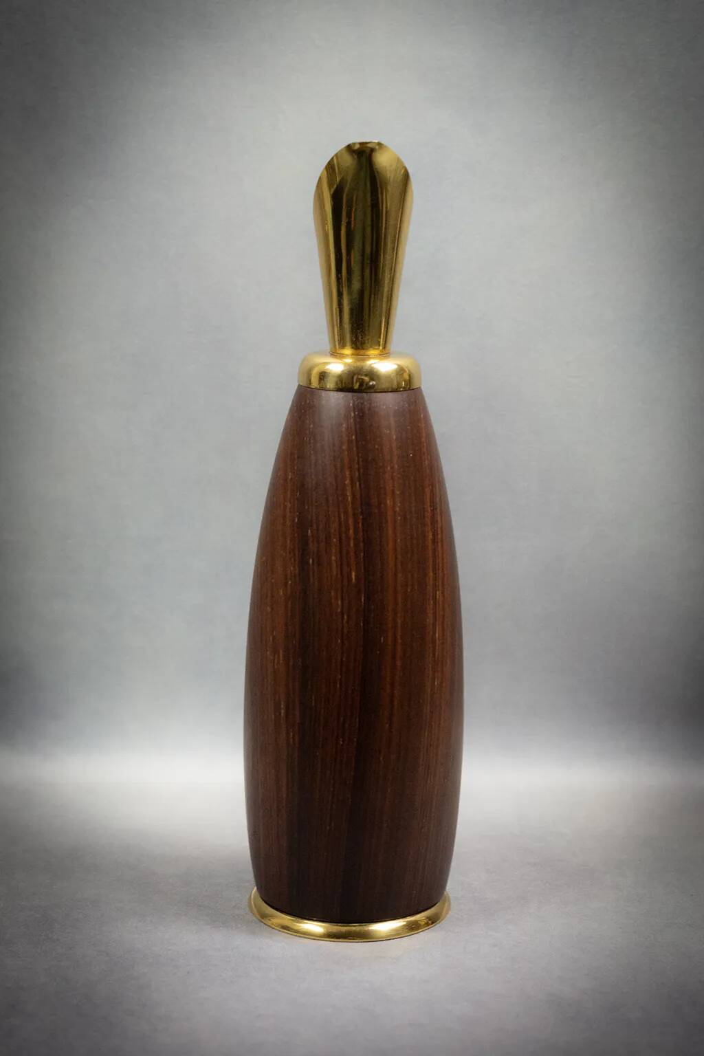 Aldo Tura - Vintage wood and brass pitcher - Italy, circa 1950