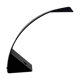 Arcobaleno black metal table lamp — arced mid-century Italian design by Marco Zotta, 1970s