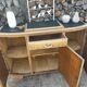 Buffet ancien art déco bois et marbre