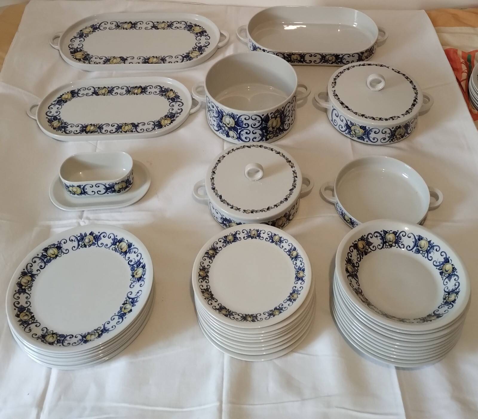 Service de table Villeroy et Boch, années 70