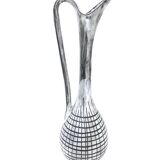 Vintage gray ceramic soliflore, 1970