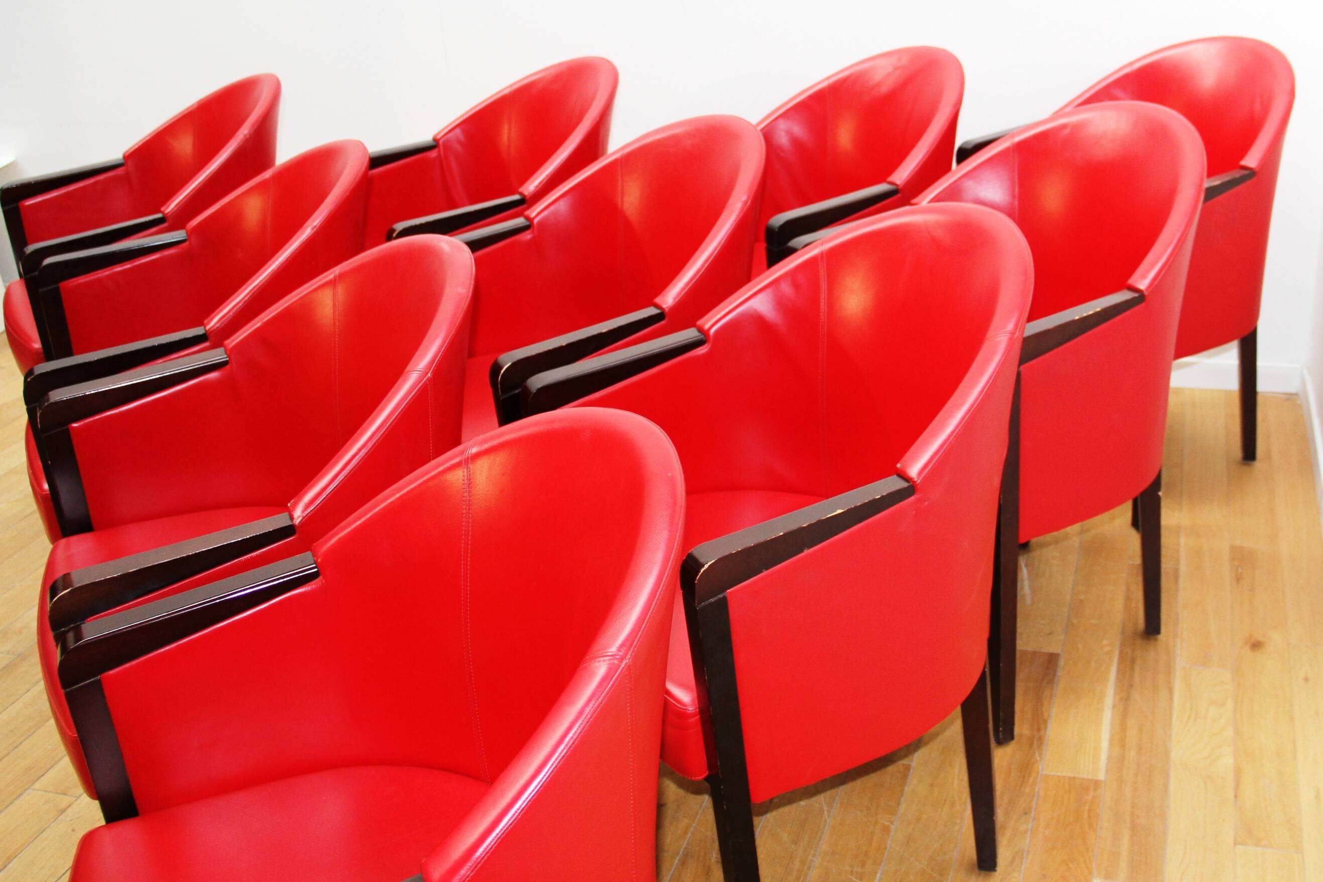 Suite de 10 fauteuils Diamond, Poltrona Frau