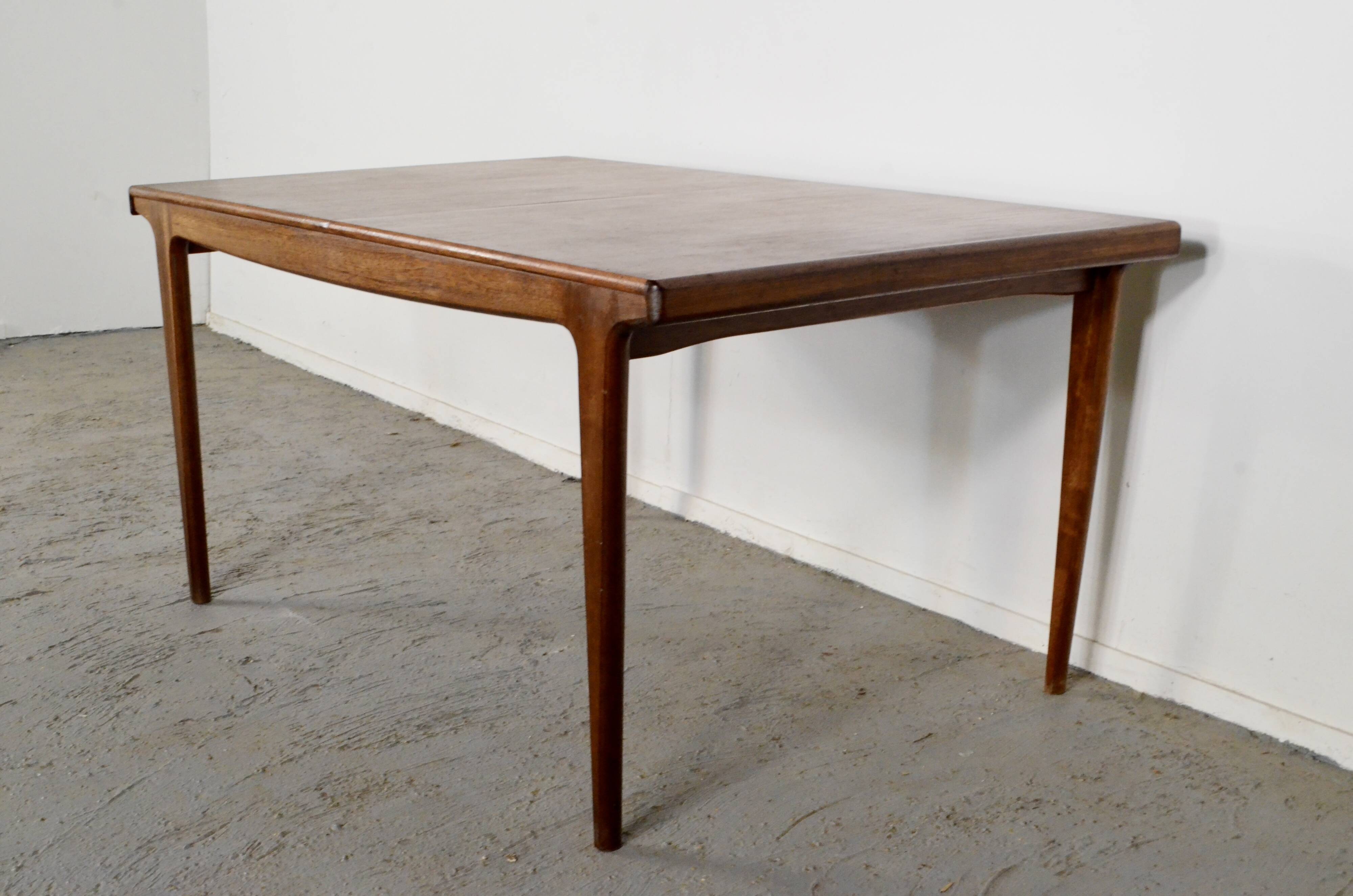 Danish Midcentury Extending Teak Table.