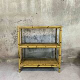 Vintage rattan shelf