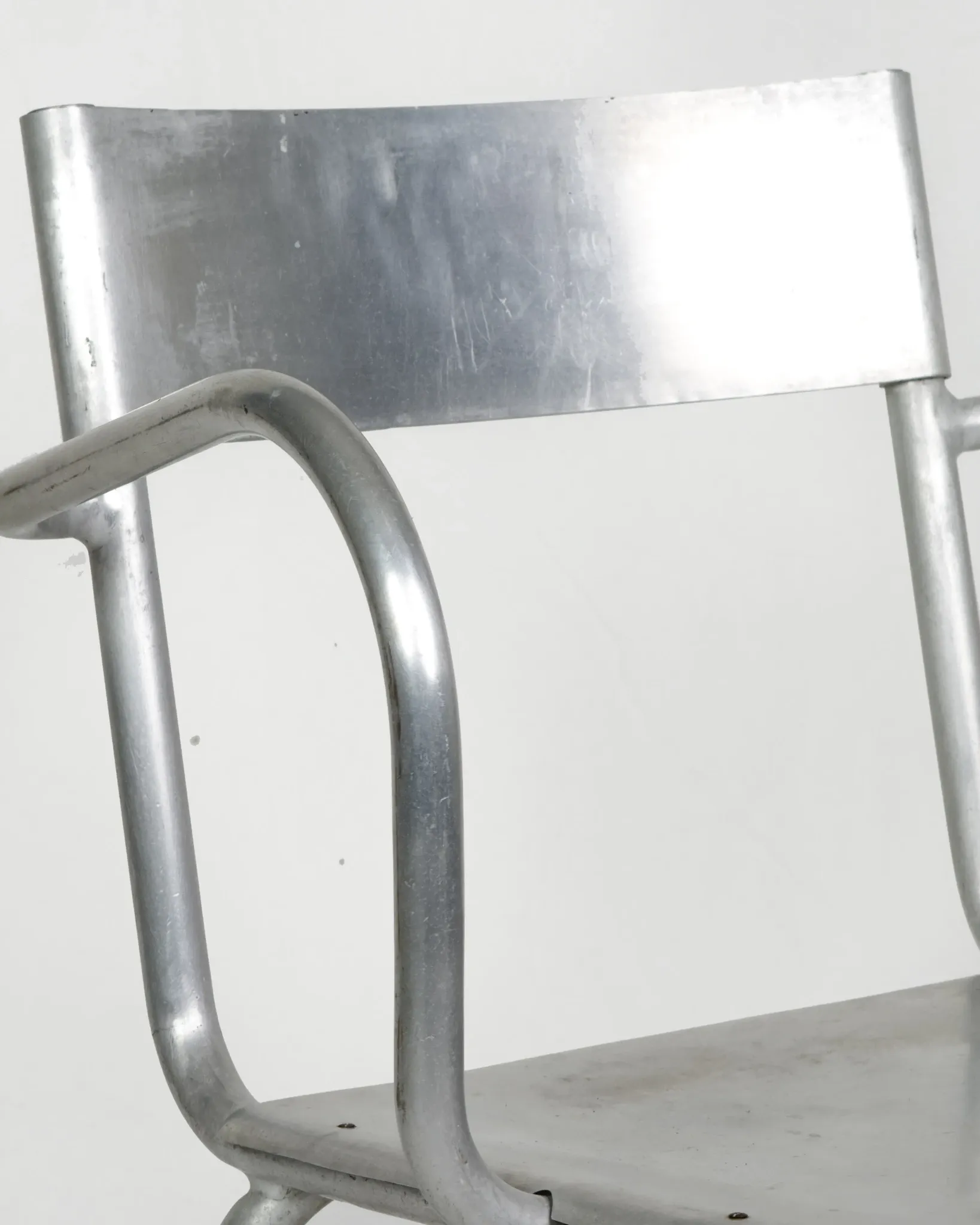 Aluminium armchairs by Castagna, Sale Marasino, Italy, 1930s - set of 2