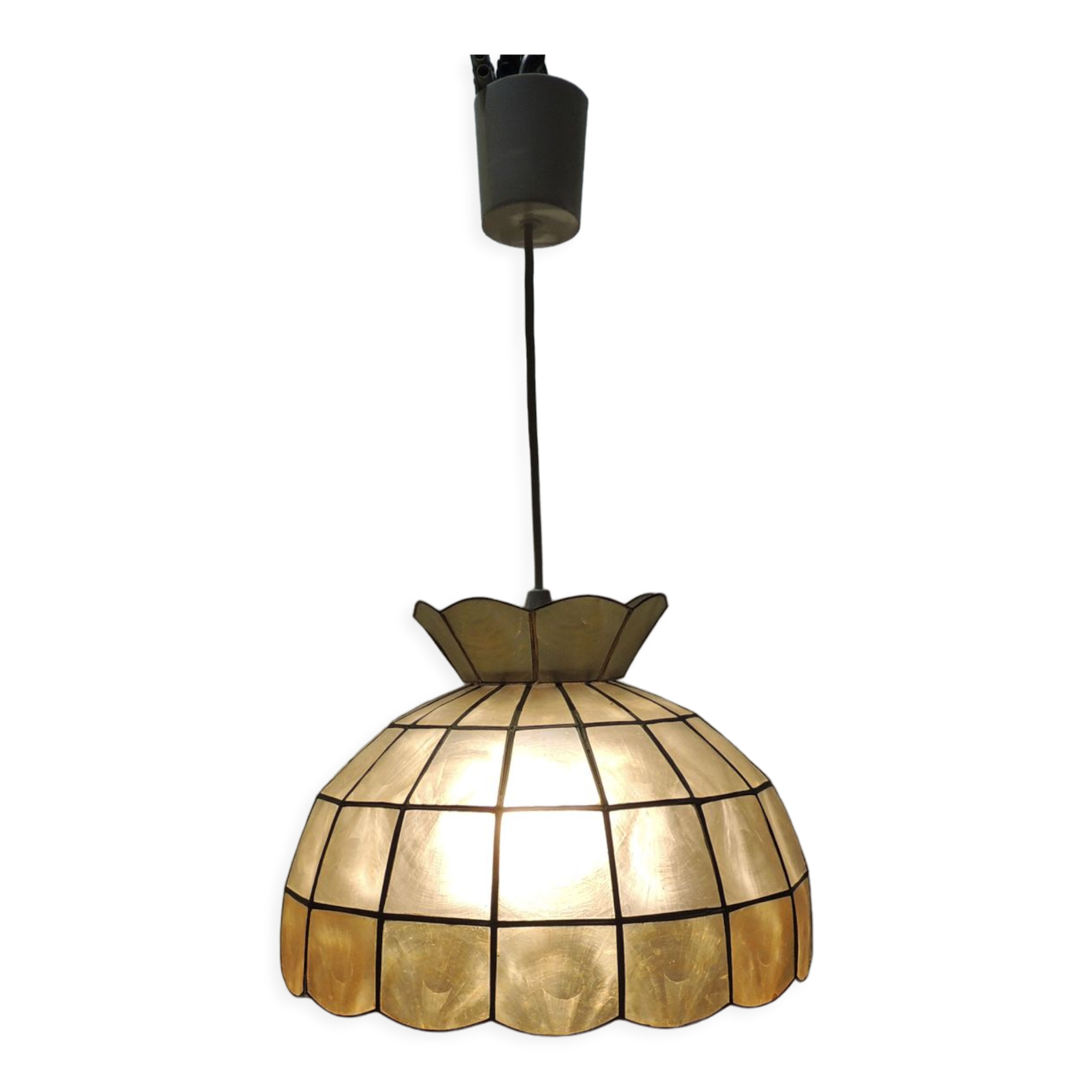 Large mother-of-pearl / vintage suspension