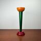 Postmodern yellow, green, red wooden chandelier Monokel by Ikea, 1980s.