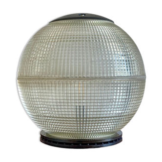 Lampe à poser boule holophane XL vintage années 60