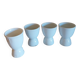 Antique white porcelain mazagrans from France