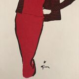 Fashion illustration 1957 by René Gruau