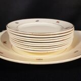 Old Badonviller dessert service