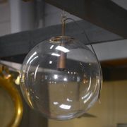Vintage glass globe pendant lamp