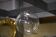 Lampe suspension globe en verre vintage