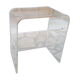 Vintage plexiglass bedside table