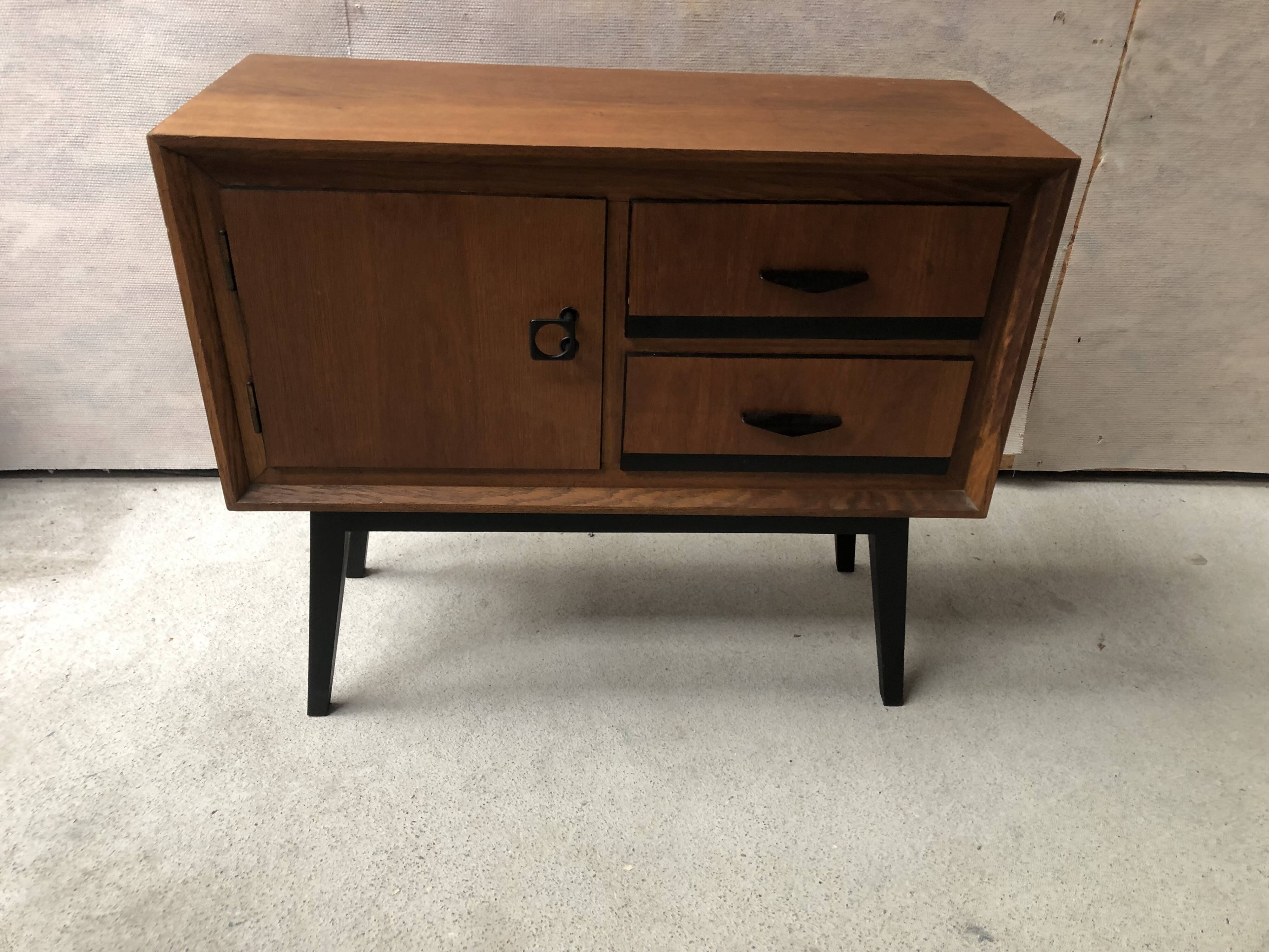 Small row of vintage storage furniture from the 1960s
