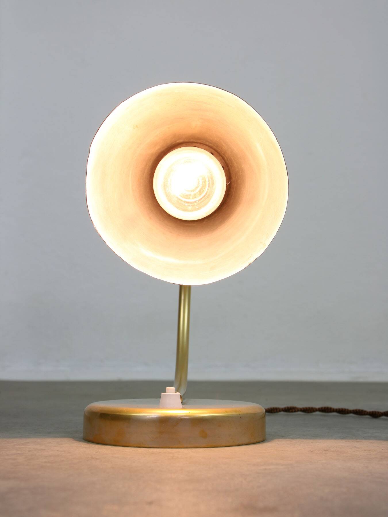 Mid-Century Italian Metal Table Lamp