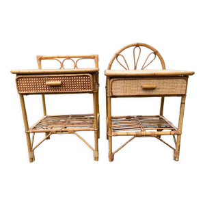 2 tables de chevet en