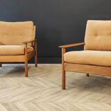 Two mid century armchairs vintage