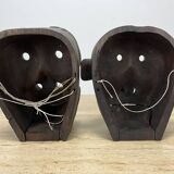 Pair of Asian theater masks