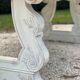 Patinated solid wood dining table, provencal castle