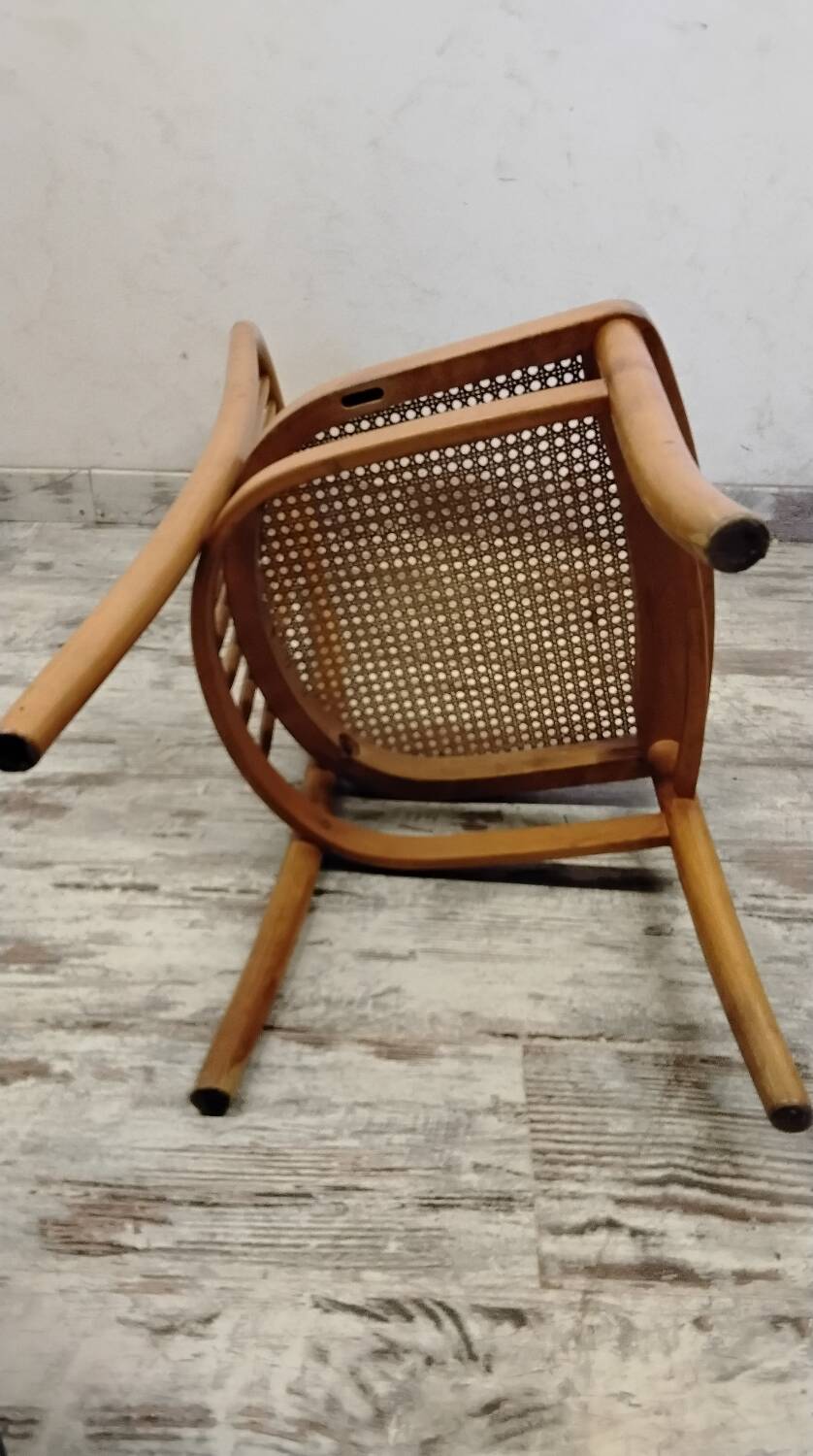 Caned wooden chair, "Eden" model