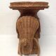 Vintage wicker elephant and rattan table