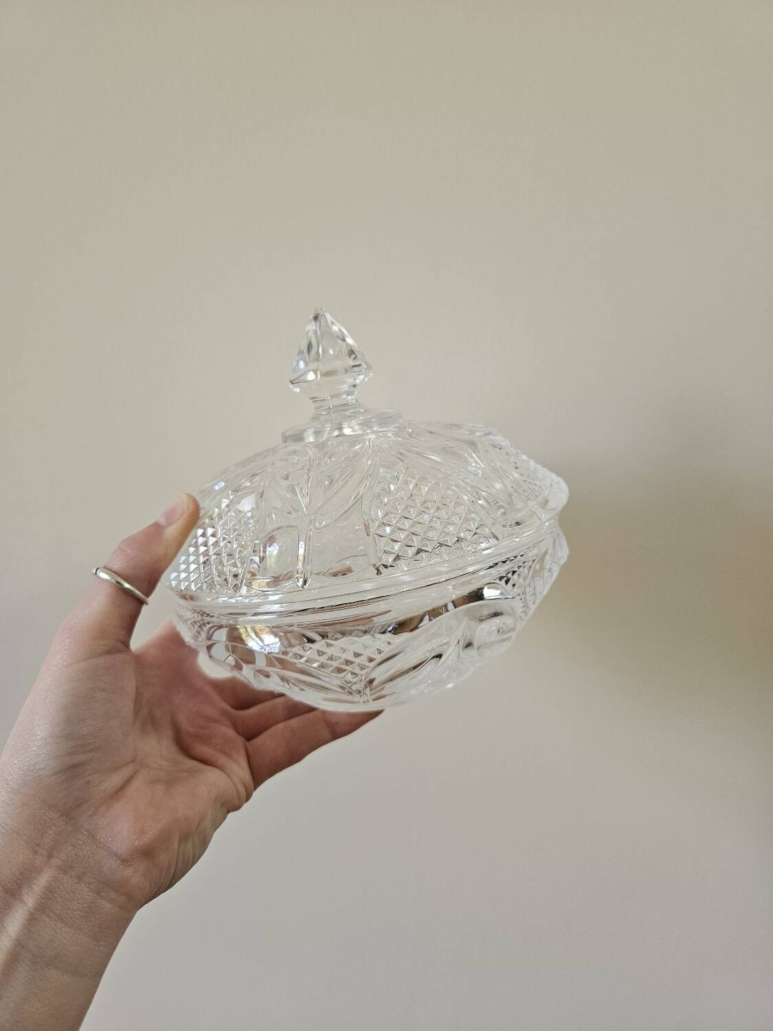 Vintage crystal candy box