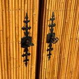 Vintage rattan cabinet