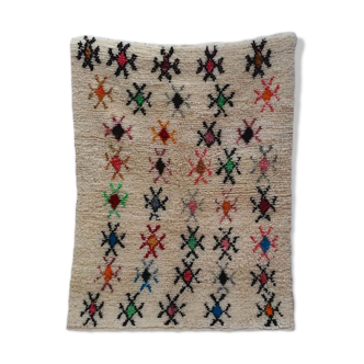 Handmade berber neon carpet 130 x 98 cm