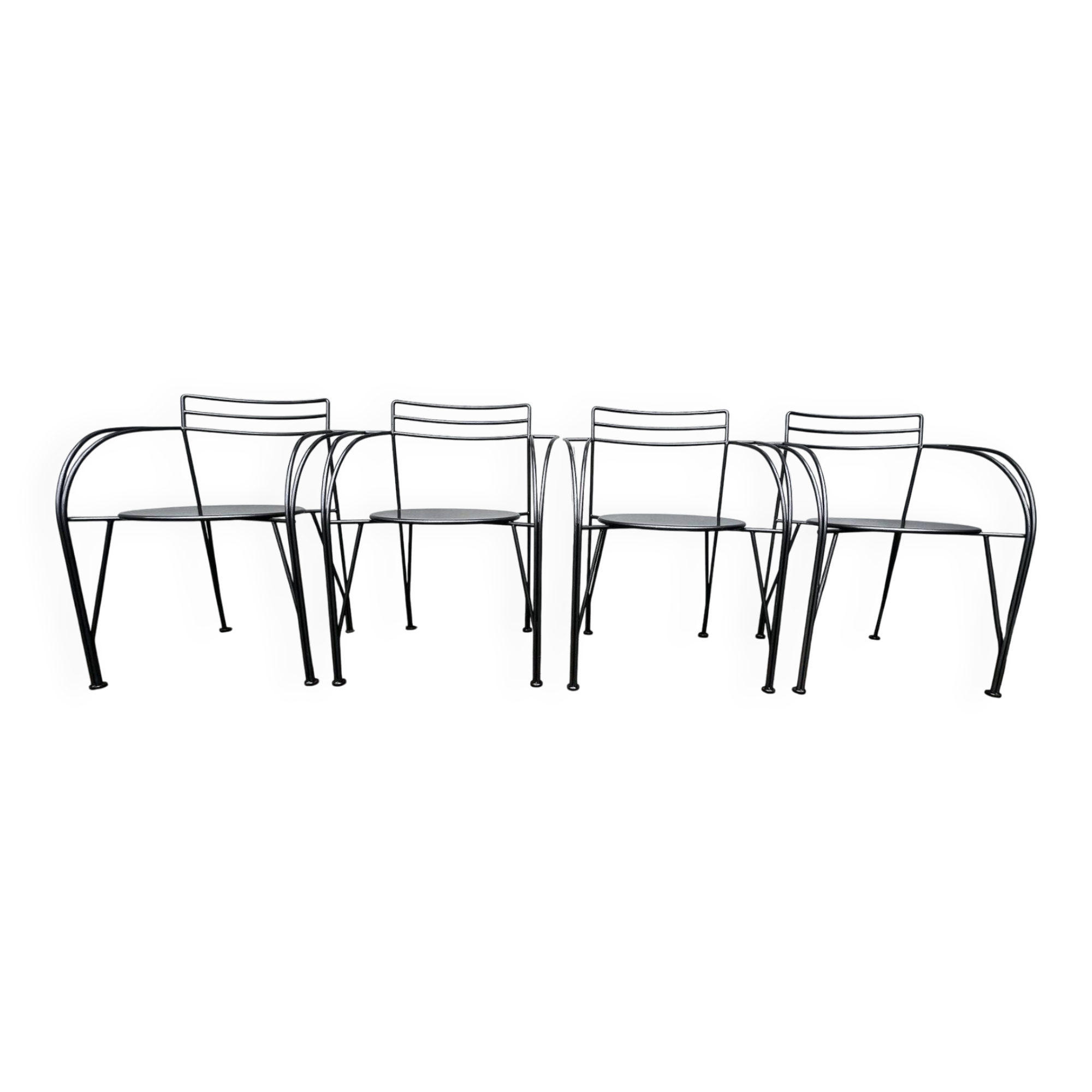 Suite de 4 fauteuils "Lune d'Argent" – Pascal Mourgue – Fermob