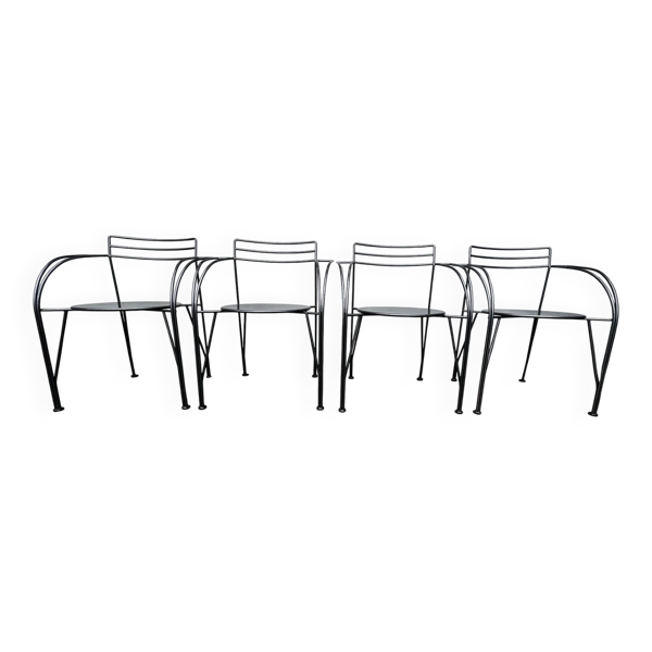Suite de 4 fauteuils ''Lune d'Argent'' – Pascal Mourgue – Fermob