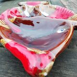 Separation dish for aperitif form of vallauris porcelain fish