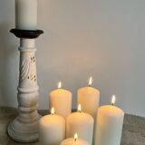 Old wooden candlestick