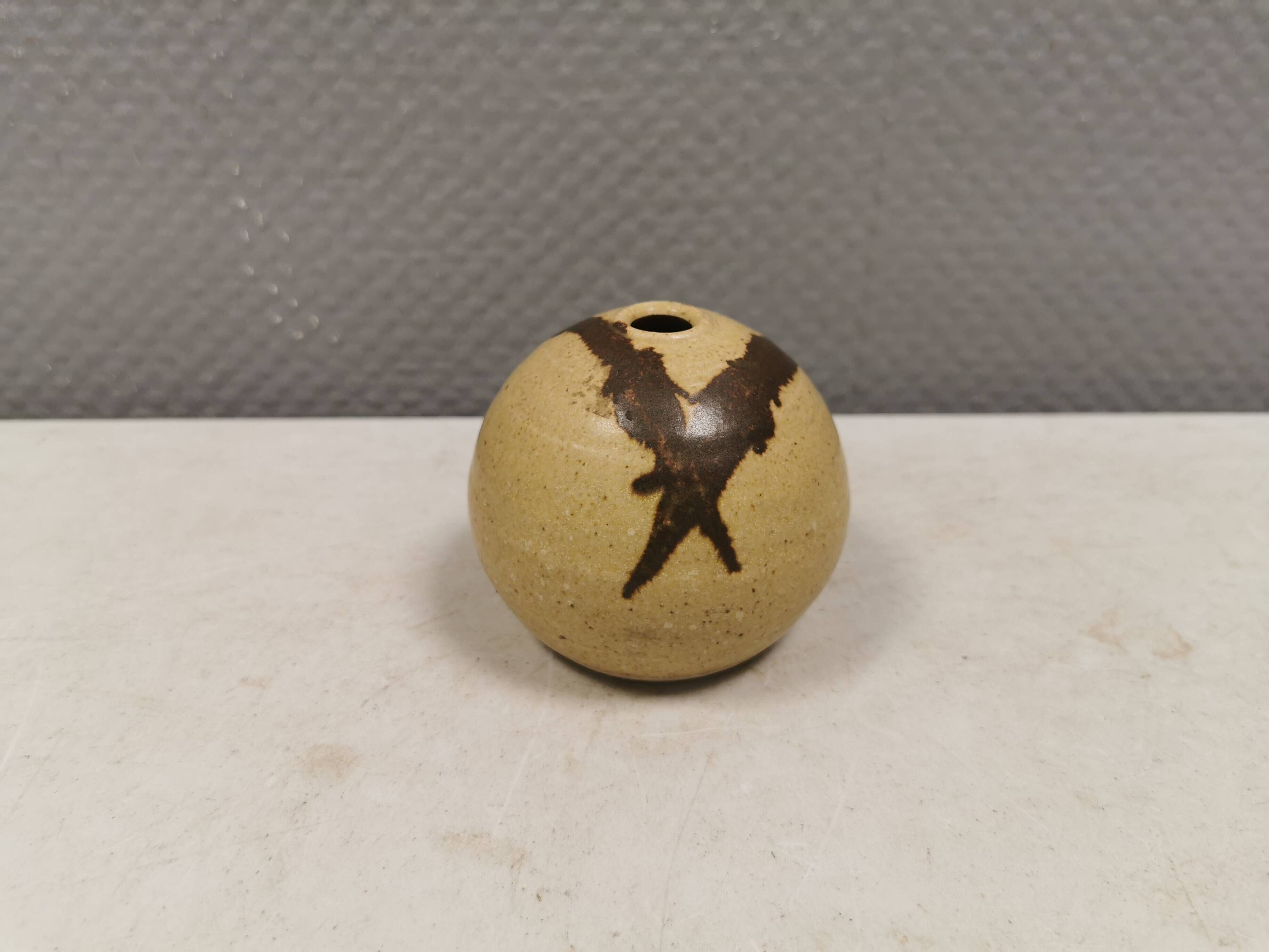 Miniature ceramic vase from the 1970s-1980s, Denmark.