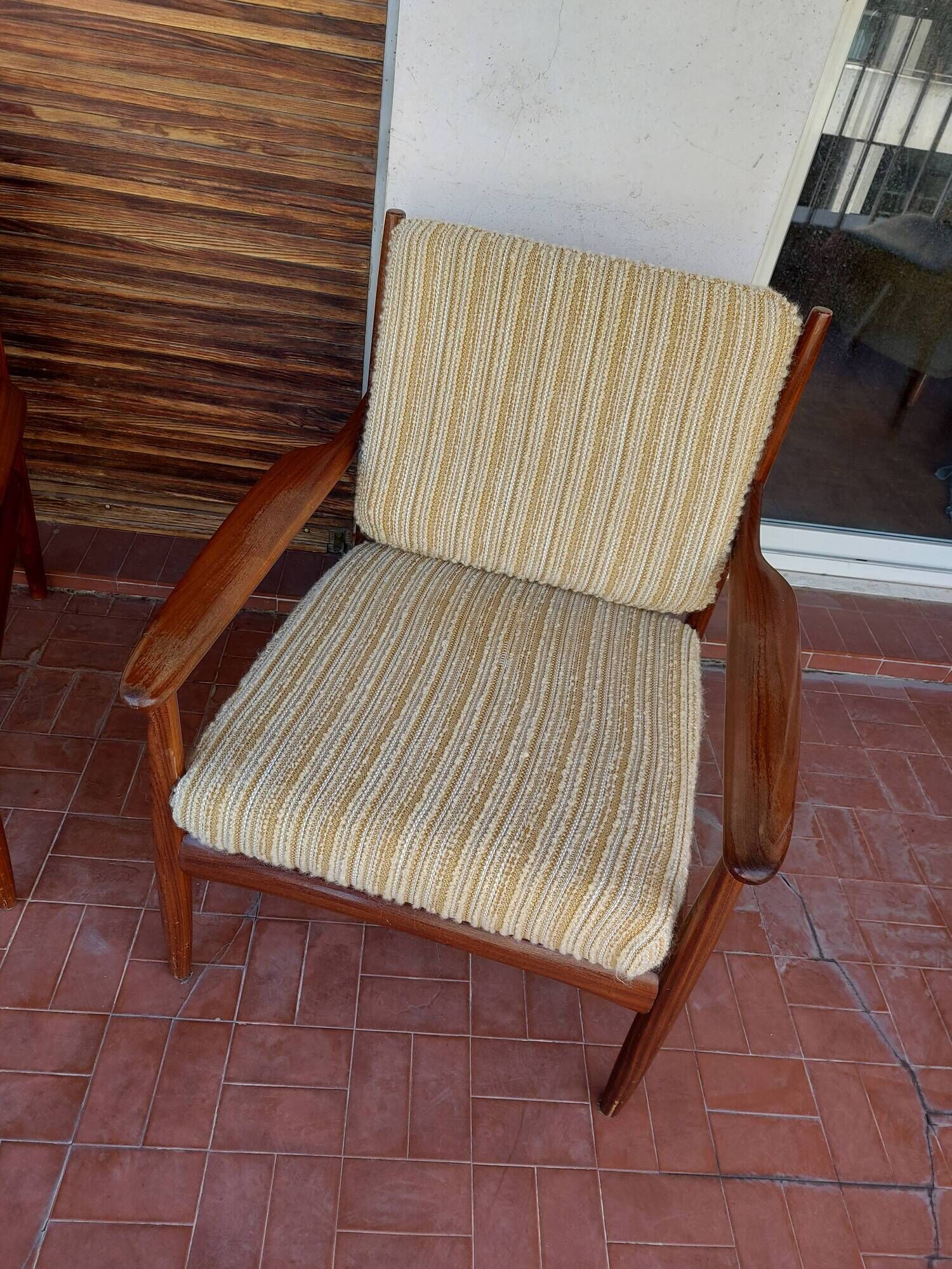 Scandinavian armchair Grete Jalk in teak, 50