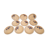 Suite of 10 Flat plates Badonviller